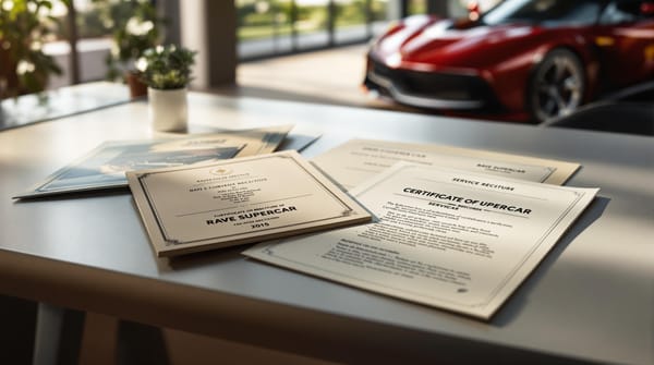 How to Authenticate Rare Supercar Documentation